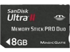 Sandisk MemoryStick Pro Duo Ultra II 8 GB
