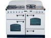 Falcon Classic 110 Geheel Wit Inductie Chroom afwerking Fornuis