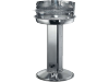 Garden grill zuilmodel rond rvs barbecue