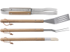 Lees meer... : Garden Grill 4 delige Set Luxe Hout