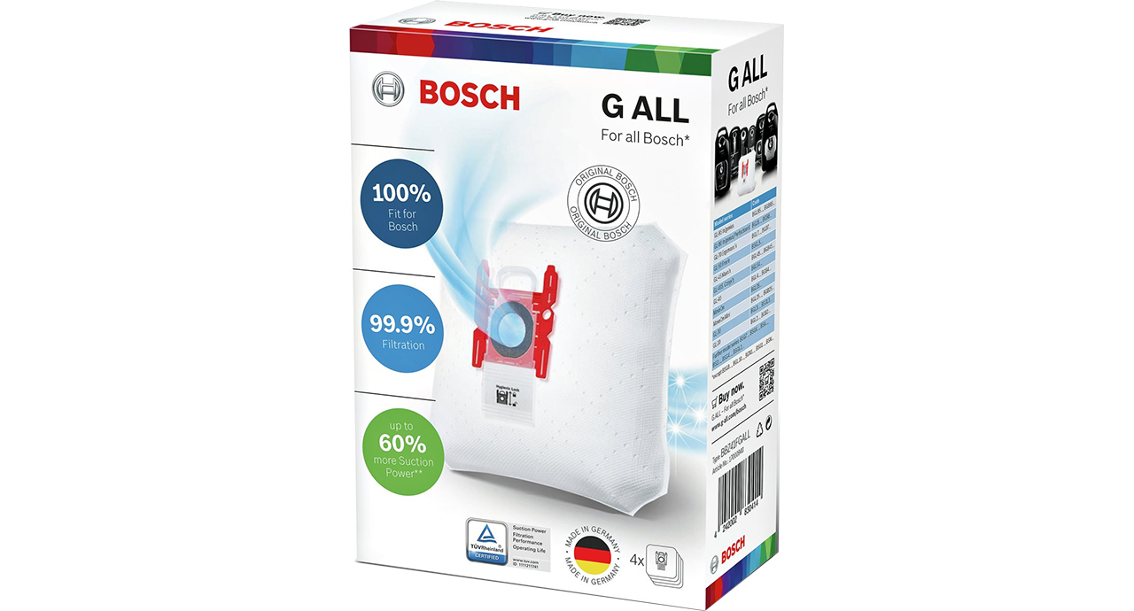 Bosch BBZ41FGALL Stofzuigerzak - Type G All - Voor Bosch en Siemens stofzuigers