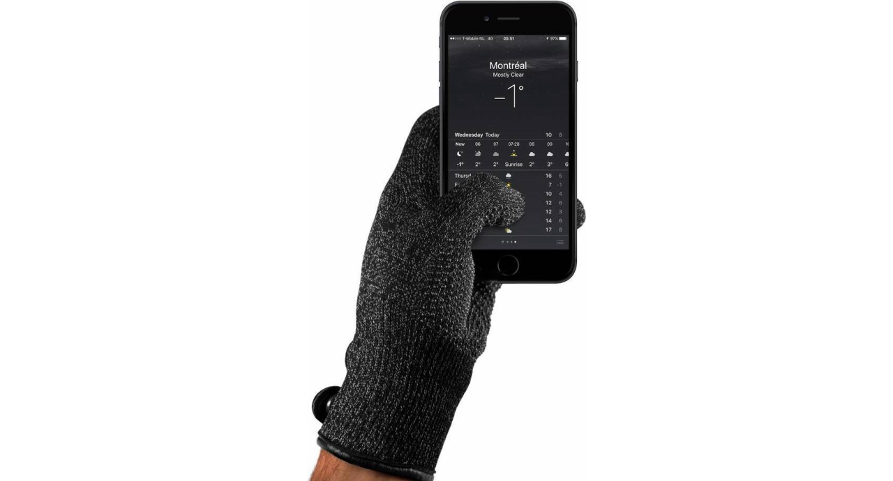 Mujjo Single-Layered Touchscreen handschoenen - Medium