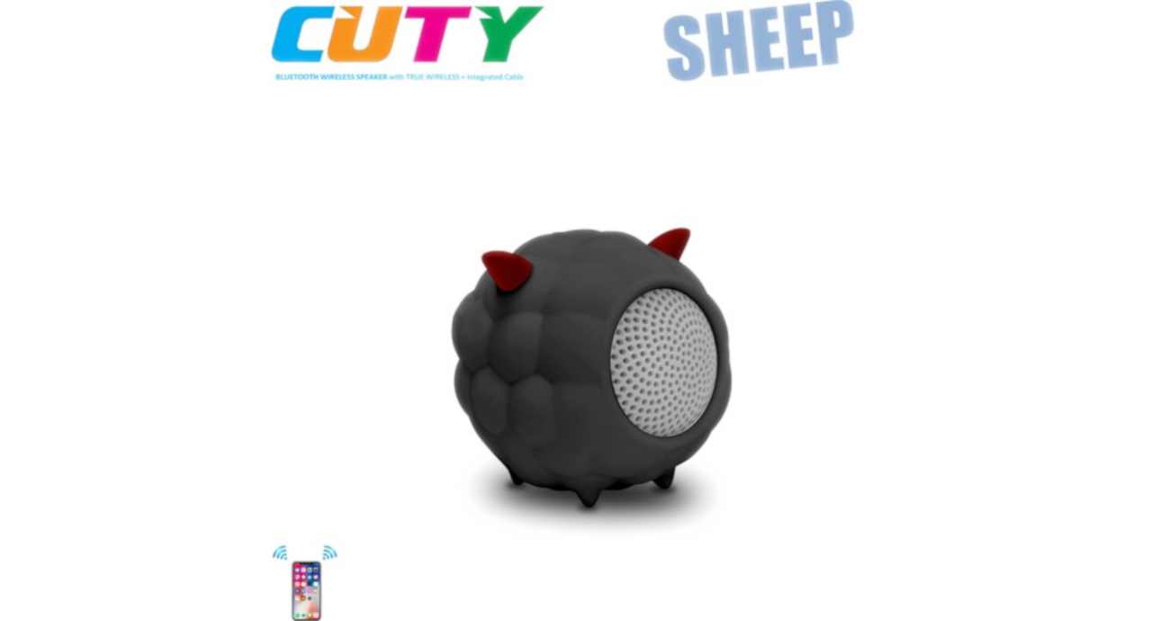 iDance CA10 Cuty Sheep Speaker Black - Black Friday Deal!
