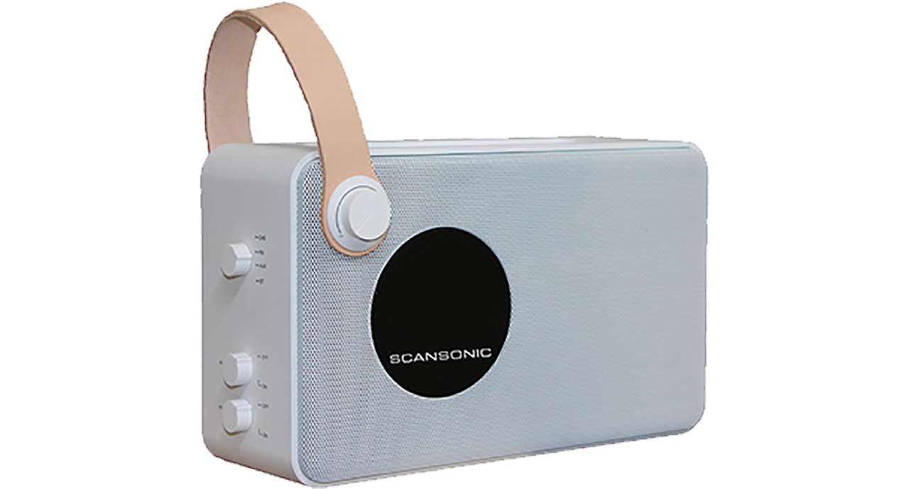 Scansonic PA4600 Portable DAB+/FM Radio met Bluetooth - Wit