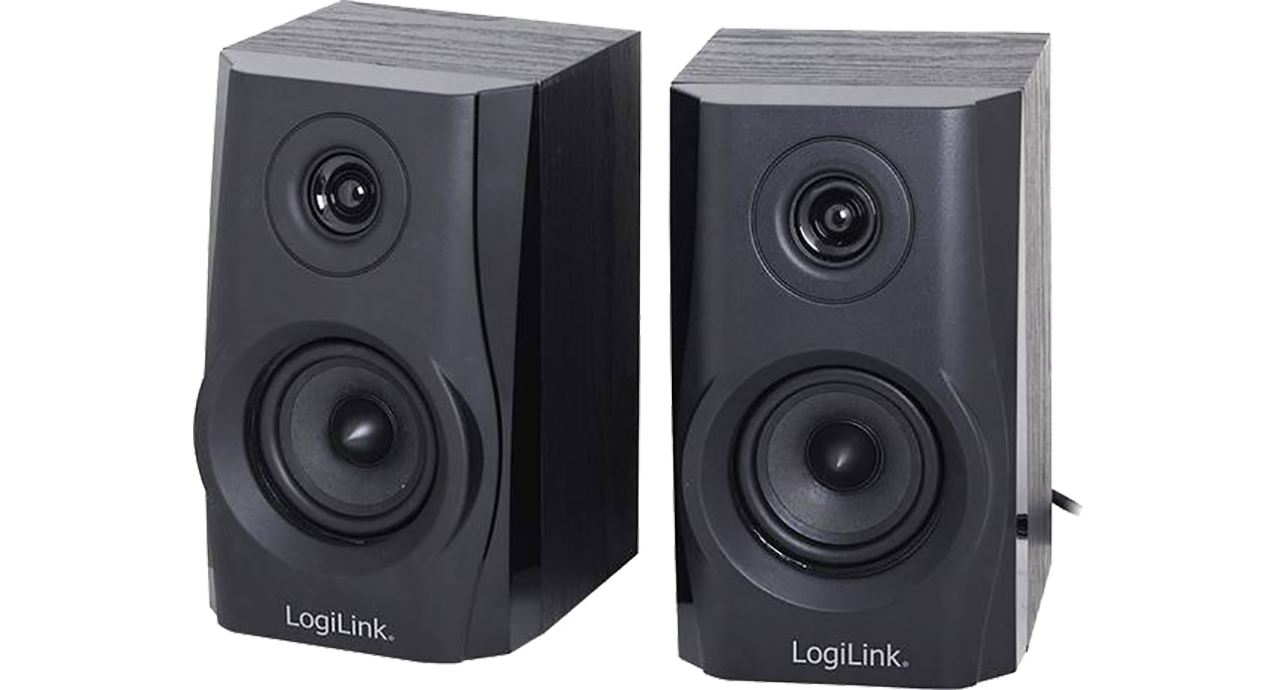 LogiLink SP0028 Active 2.0 Speakerset Zwart