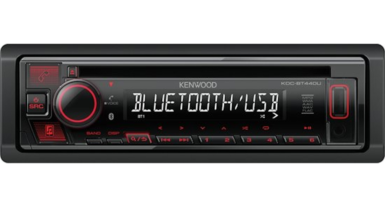 Kenwood KDC-BT440U autoradio Zwart 50 W Bluetooth
