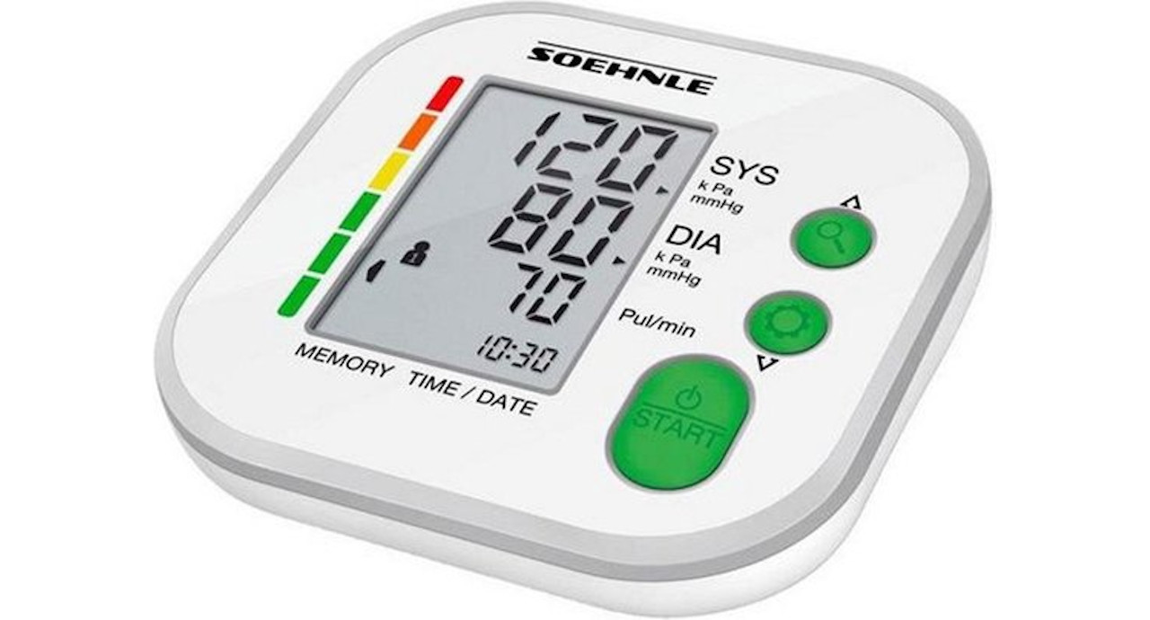Soehnle 68127 Systo Monitor 180 Bovenarm-Bloeddrukmeter Wit/Grijs