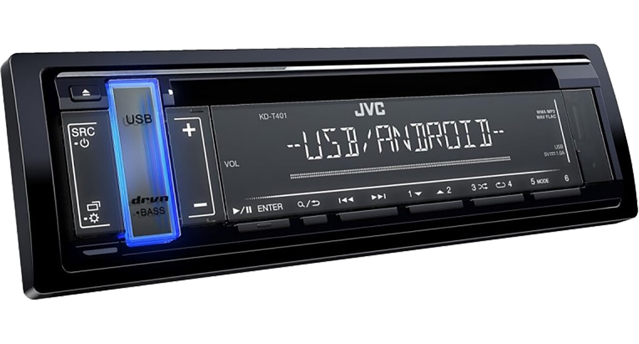 JVC KD-T401 Autoradio met radio, cd en usb