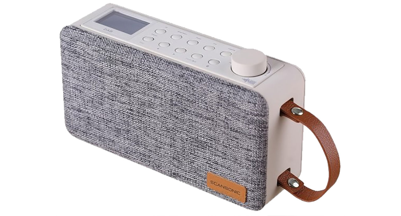 Scansonic PA6000 DAB+/FM/BT Portable Radio Wit/Grijs