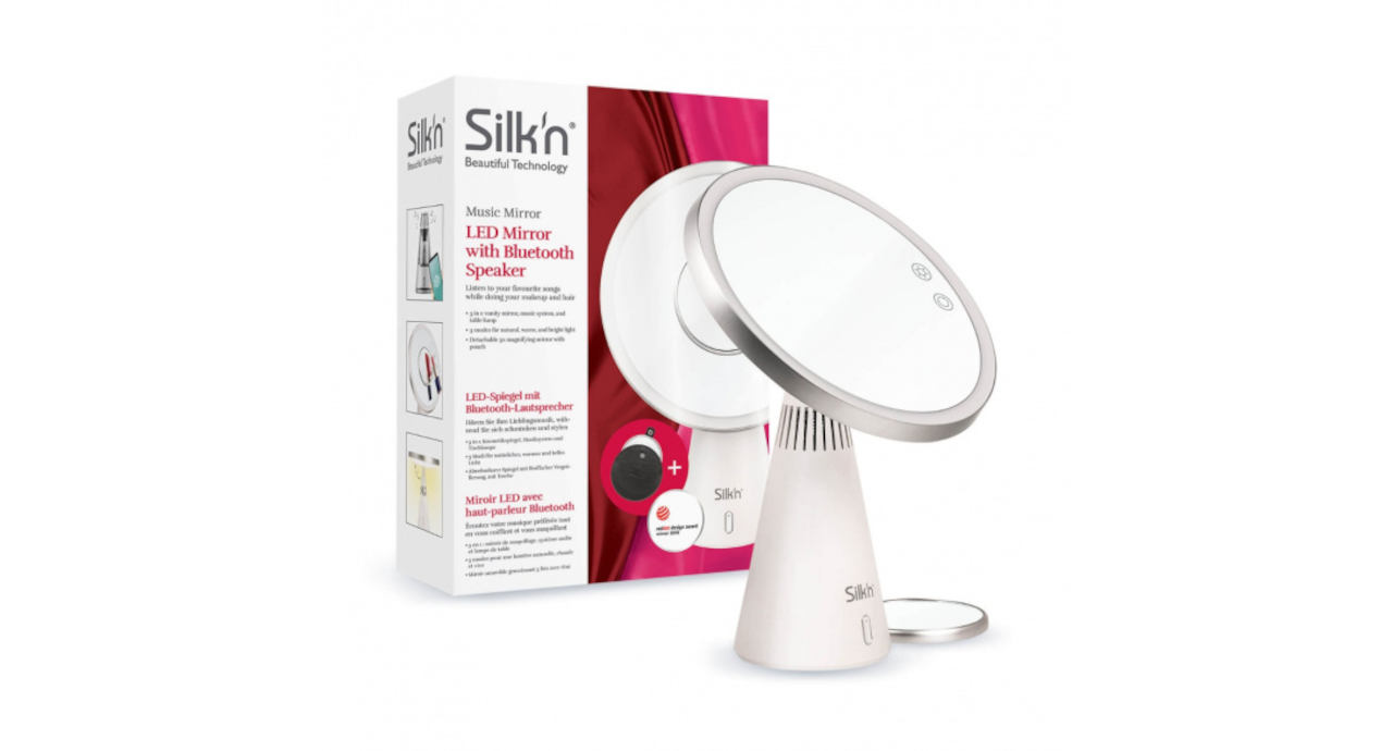 SILK'N MK81PE1001 Spiegel met muziek, bluetooth LED