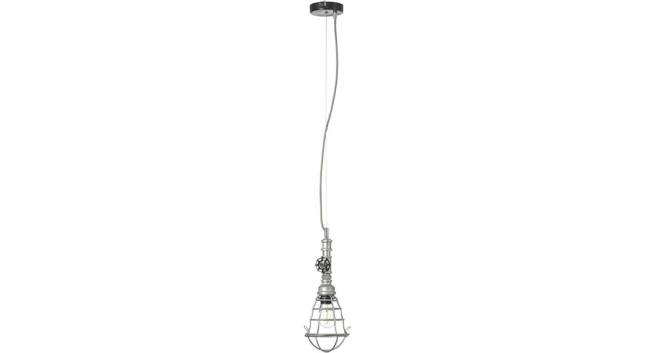 Brilliant lamp Pijp hanglamp 1-licht zink antiek