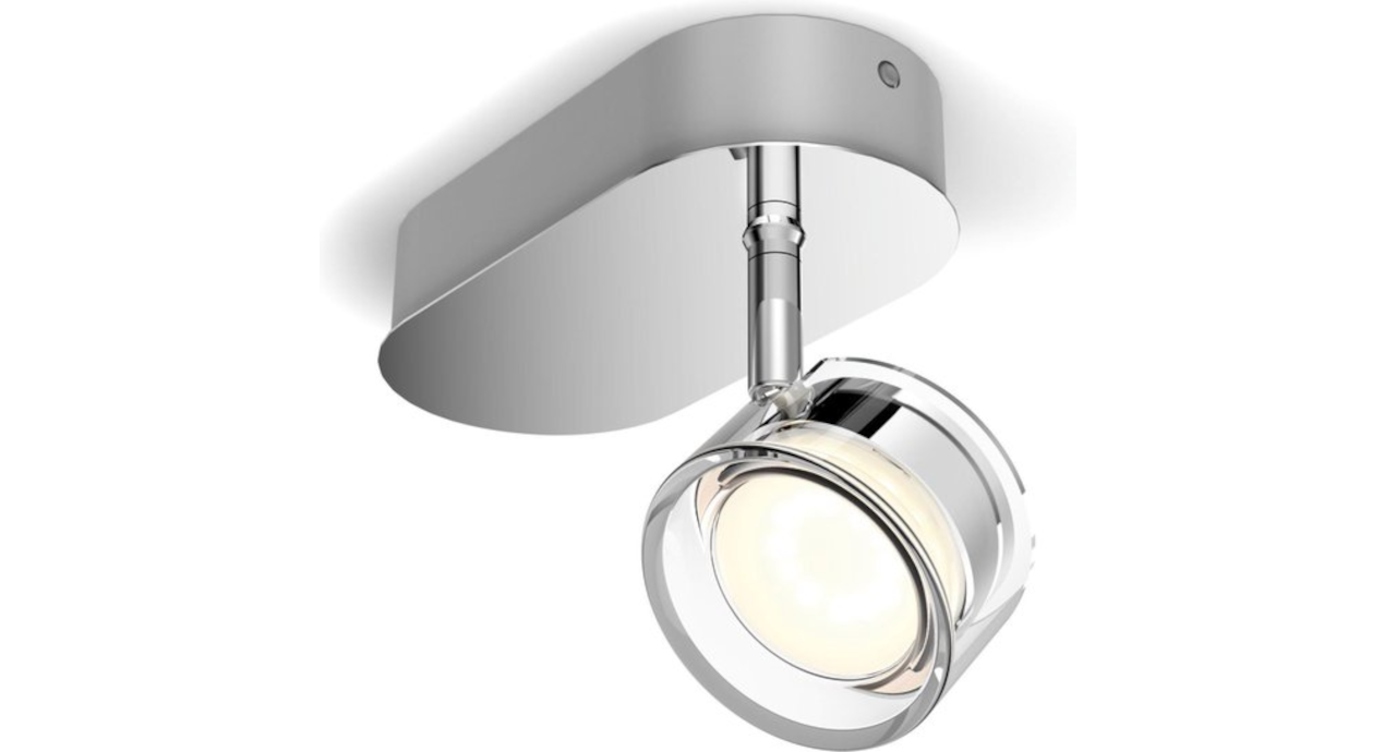 Philips Worchester Oppervlak-spotverlichting met 1 Spot - Led - Chroom