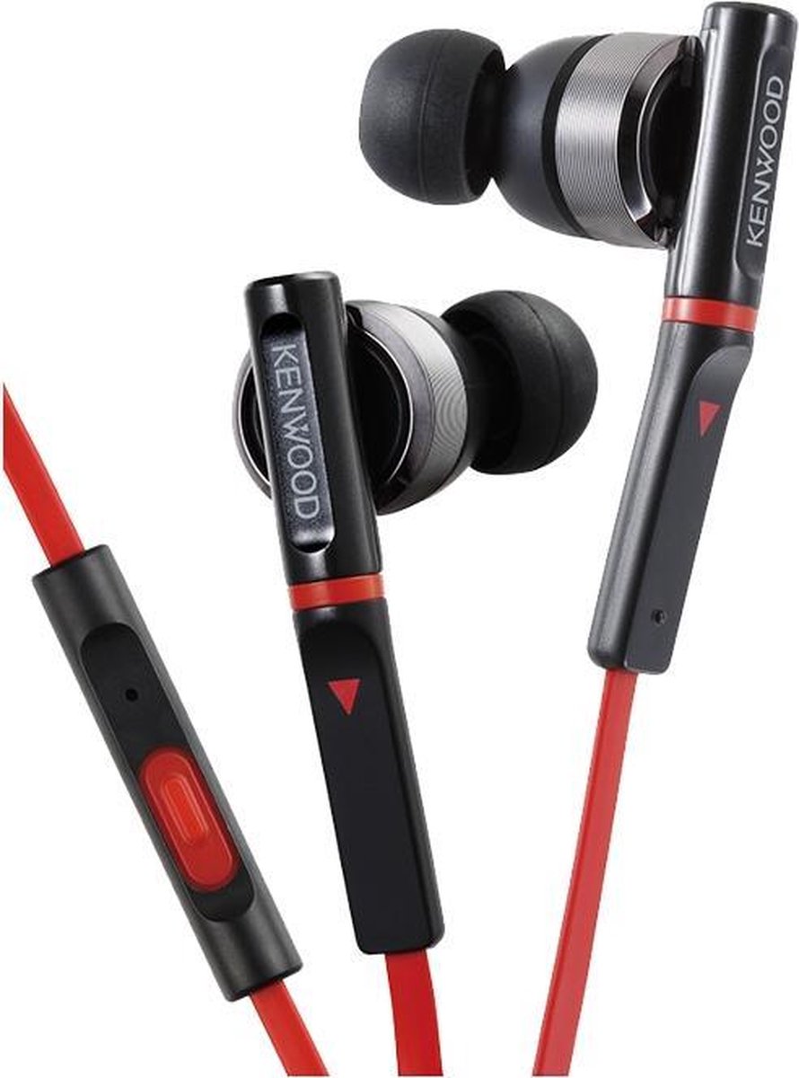 Kenwood KH-CR500-B In Ear Headphone Black/Red