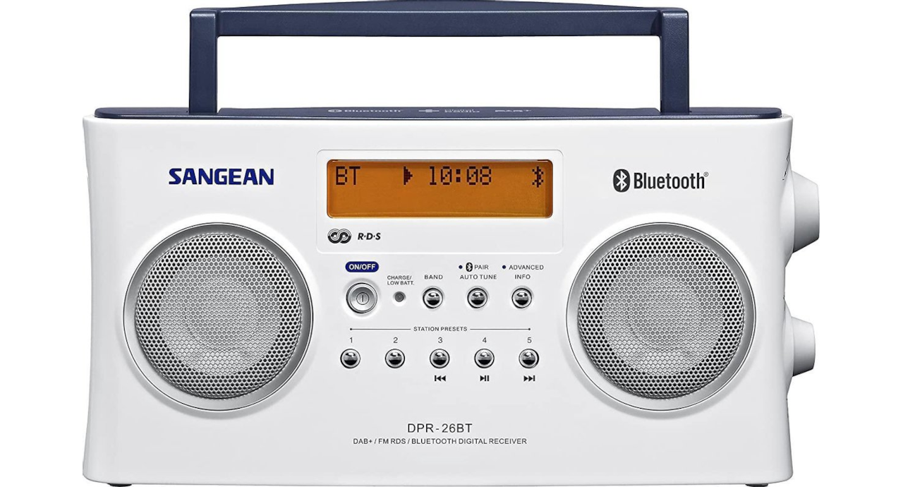 Sangean-DPR-26BT -Draagbare radio met Bluetooth en DAB+ - Wit Black friday deal!