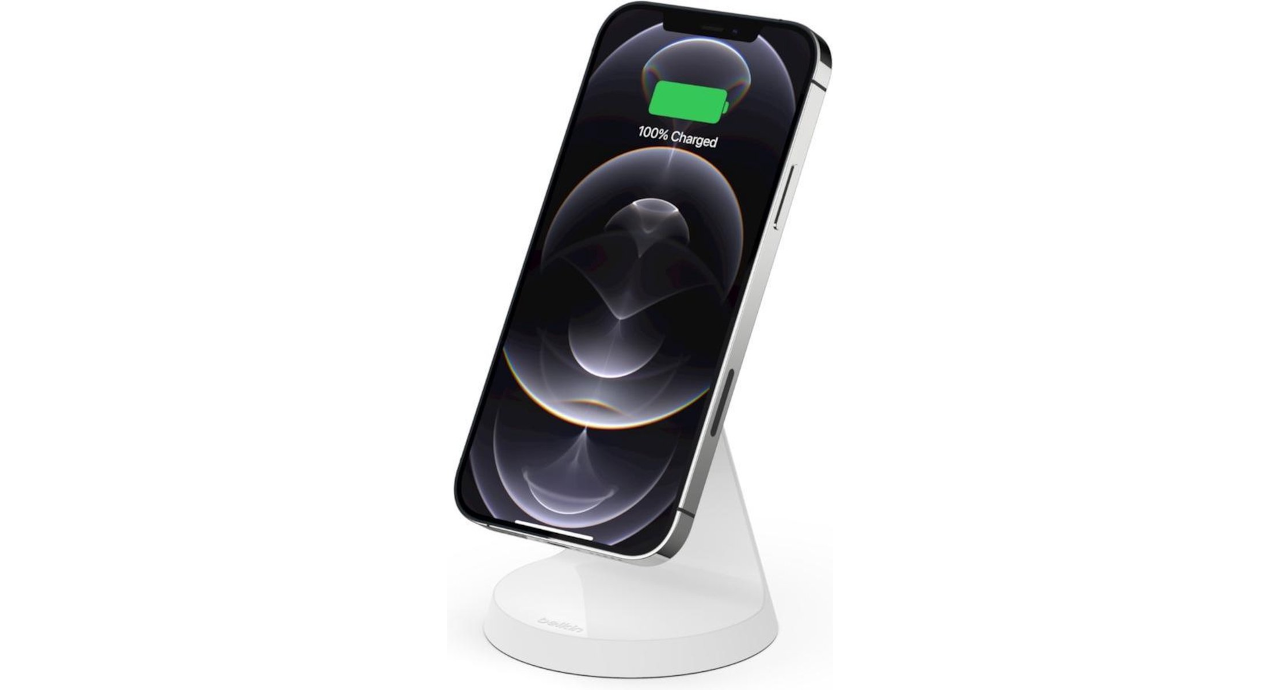 Belkin BOOST↑CHARGE Magnetische draadloze 7,5W-laadstandaard - iPhone - Zonder voedingsadapter - Wit