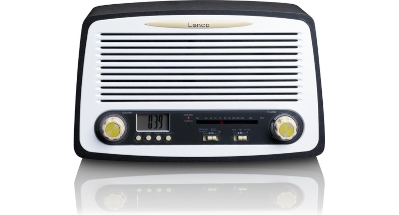 Lenco SR-02GY - Radio met wekkerfunctie - Showroommodel