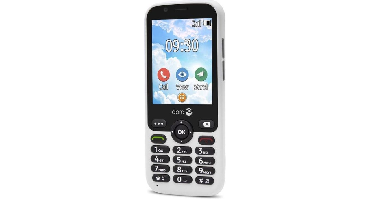 Doro 7010 4G White Smart Mobile Phone - AKTIE!
