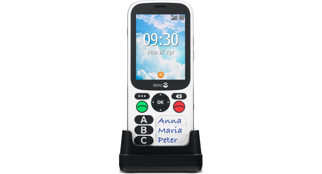 Doro 780X - Eenvoudige 4G GSM met 3 geheugentoetsen