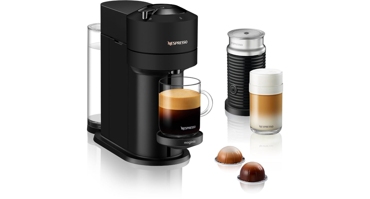 Magimix - Nespresso - Vertuo Next - Mat zwart - Melkopschuimer
