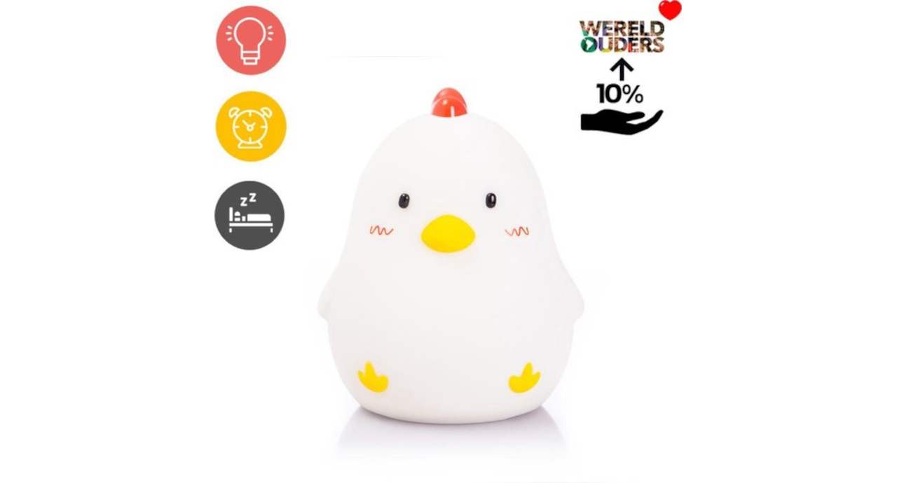 Doodies - Chicka Chicken Kinder Nachtlamp en Alarmklok