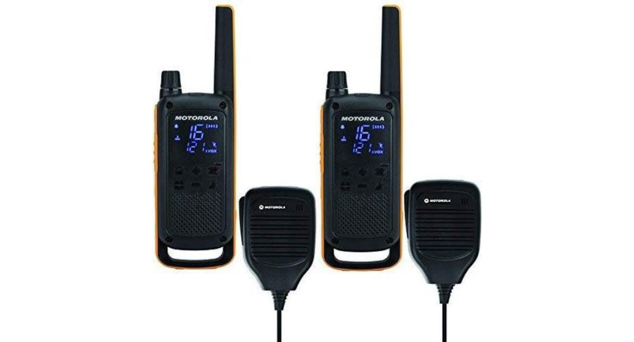 Motorola TLKR-T82 Extreme - Twin Pack - met Remote Speakers - Zwart