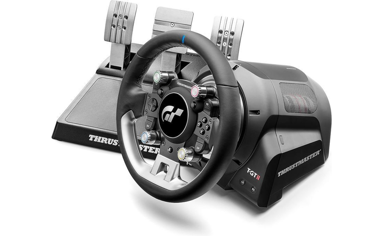 bron Normaal Chip Thrustmaster T-GT II - Racestuur met 3 Pedalen - PS5, PS4, PC - CoolSound.nl