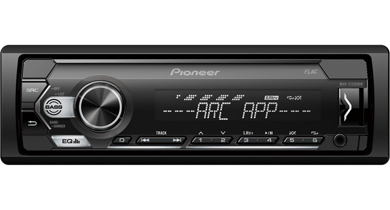Pioneer MVH-S120UBW - Autoradio enkeldin Zwart/Wit