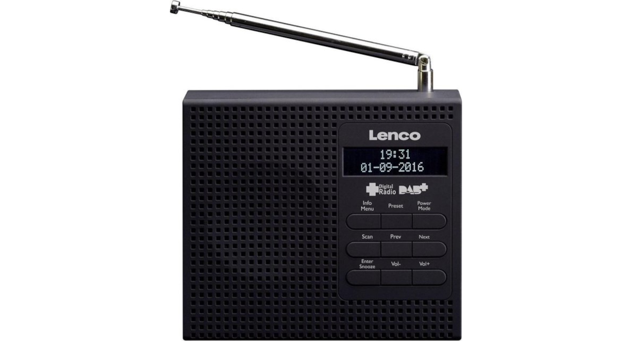 Lenco PDR-19BK DAB+ Tafelradio Zwart
