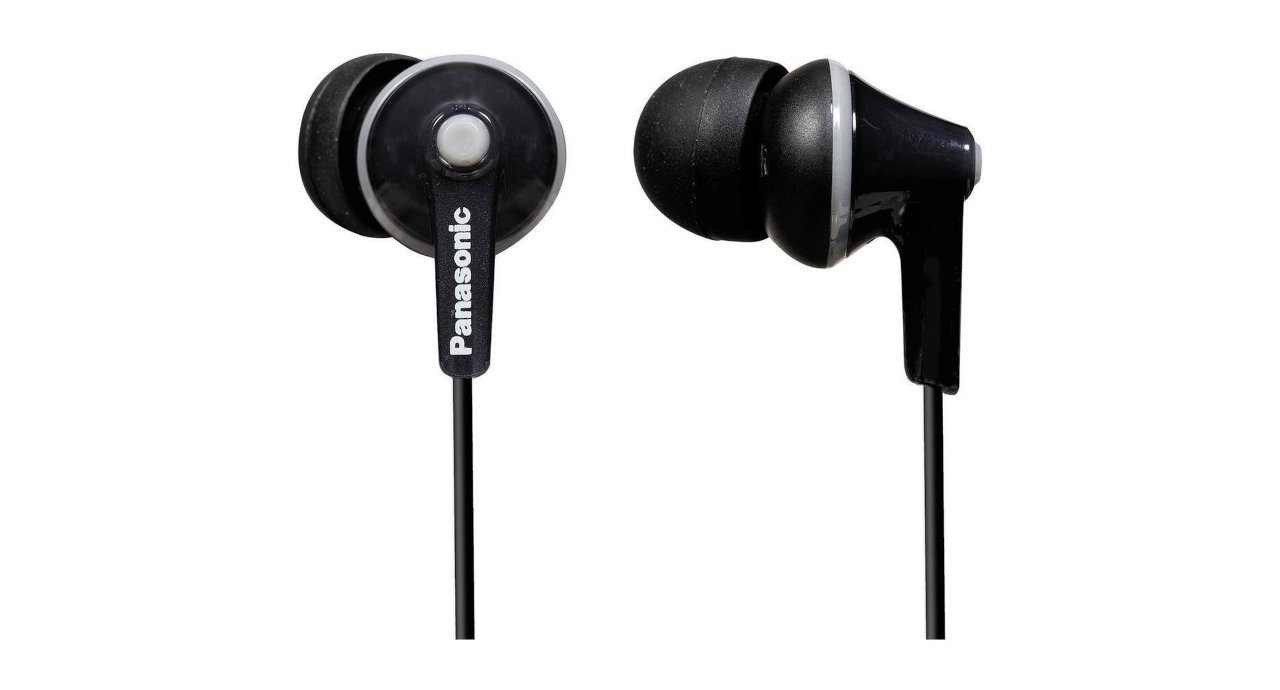 Panasonic RP HJE125E-K - Ergofit - headphones - in-ear - zwart - Aktie!