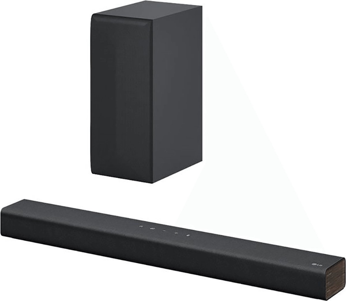 LG - Soundbar - DS40Q - 300W - draadloos - zwart