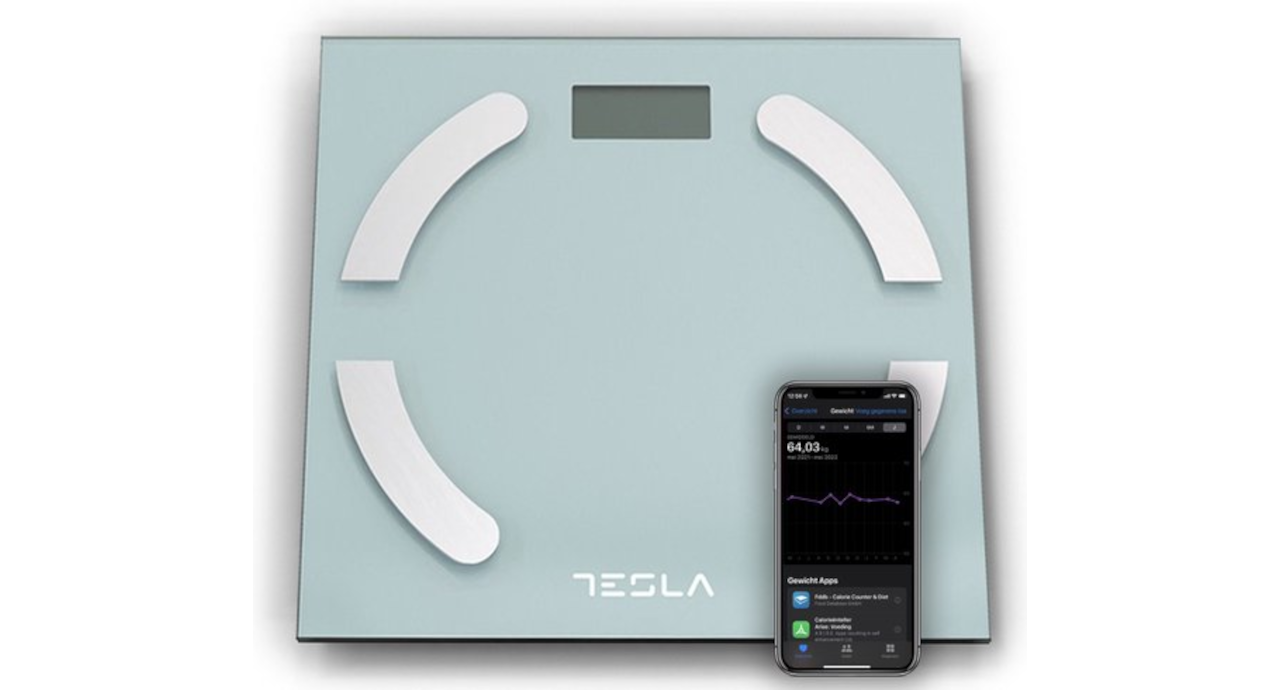 Tesla BS301WX - Weegschaal - 3-180KG - Met App