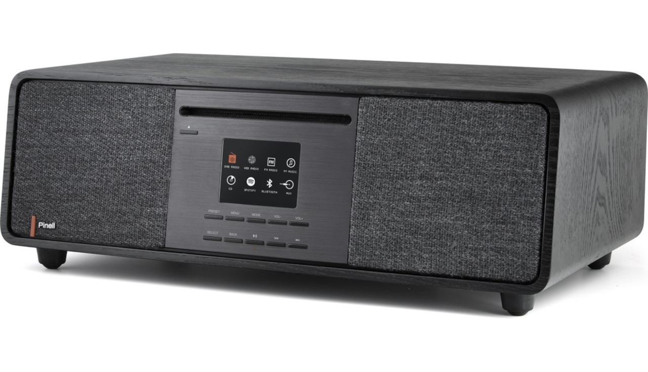 Pinell Supersound 701 Tafelradio DAB+ Internetradio BT Streaming Subwoofer CD - Zwart