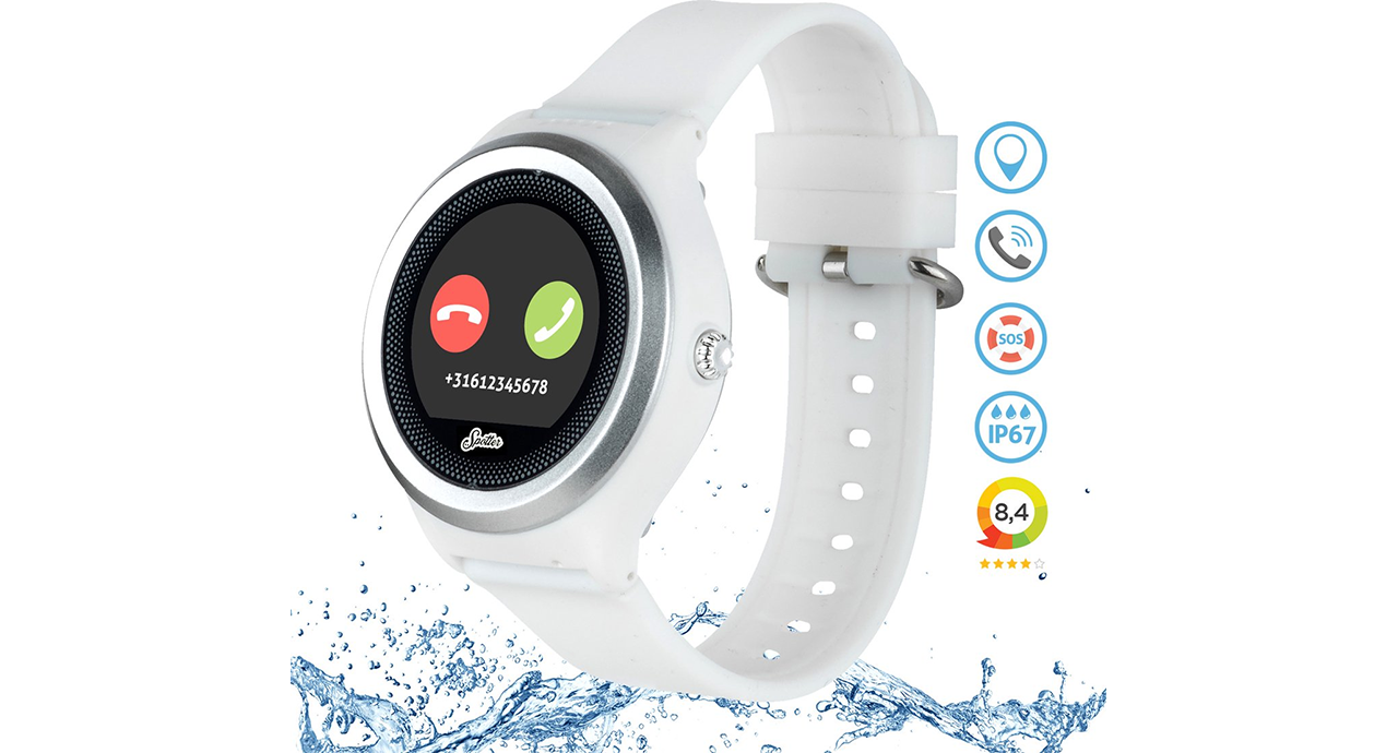 Spotter GPS horloge - Smartwatch voor kinderen en ouderen - Wit