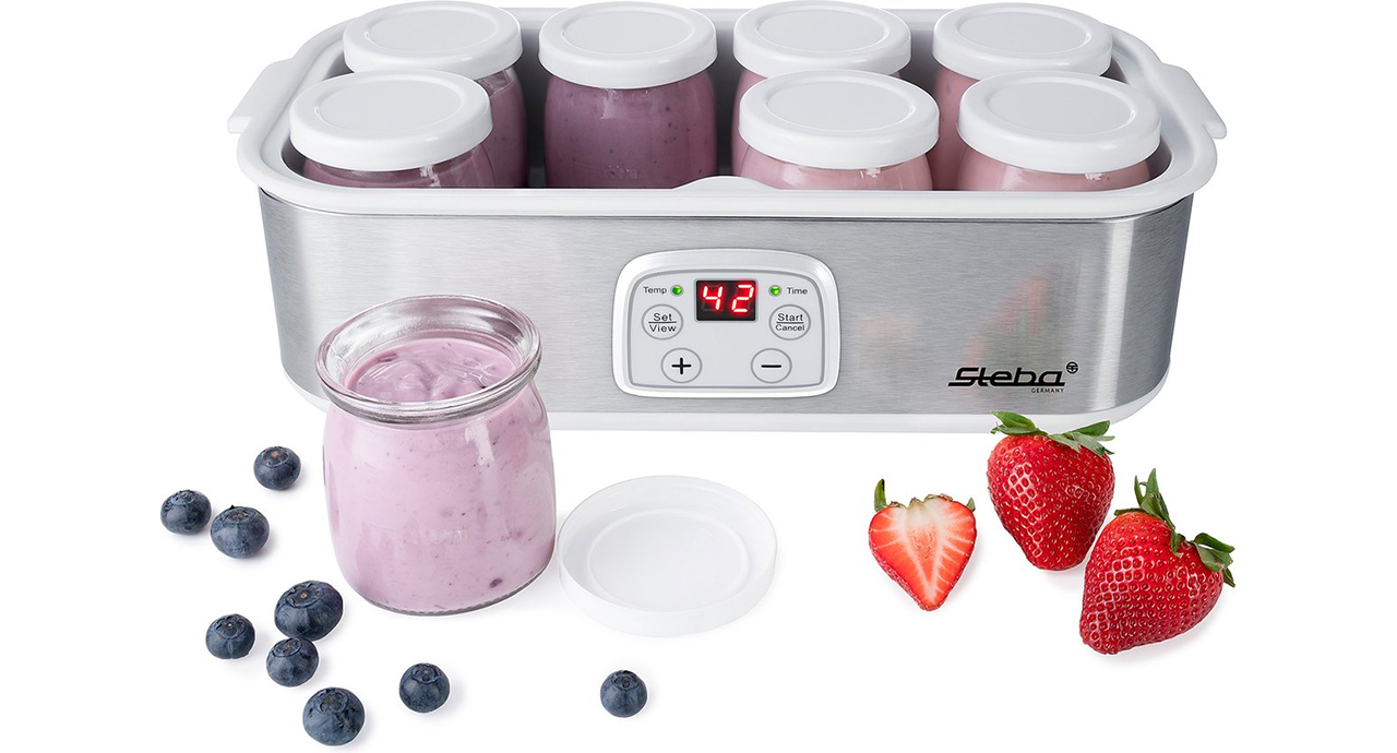 Steba JM3 - Yoghurtmaker - 8x180 ml - RVS