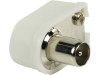 Valueline Coaxconnector Male PVC Wit afbeelding