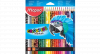 Maped kleurpotloden Color'Peps Animals, kartonnen etui met 24 stuks in geassorteerde kleuren