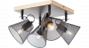 Brilliant 40135/76 - 4 Spots Plafondlamp Metaal/Hout afbeelding