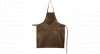 Schort leder vintage bruin-cognac leder