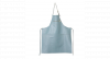 Dutchdeluxes - Leren Schort - Ritsstijl Dusty Blauw
