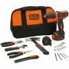 Black & Decker BDCDC18HTSA Accuboormachine 18V & Handgereedschapset