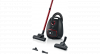 Bosch ProPower BGB41POW1 Serie 4 - Stofzuiger met zak - Zwart/Rood afbeelding