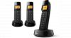 Philips D1403 - Vaste telefoon - Trio DECT telefoon - Zwart afbeelding