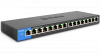 Linksys LGS116 - Netwerk Switch - Unmanaged - 1000 Mbps - 16 Poorten afbeelding