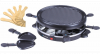 Blaupunkt MEN00806 Gourmetset - Grillplaat - Non-Stick Grillplaat - Inclusief 6 Pannetjes & Houten Spatels - Zwart