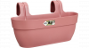Elho Vibia Campana Easy Hanger 46 x 24,1 x 26,5 cm - Balkonbak met Ophanghaken - Poederroze