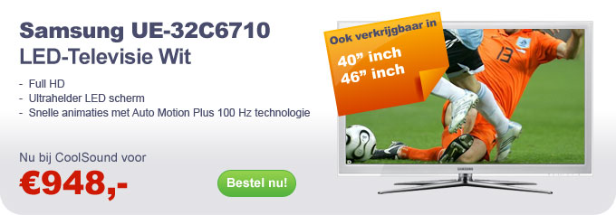 Samsung UE-32C6710 LED-Televisie Wit. Nu bij CoolSound voor €948,-